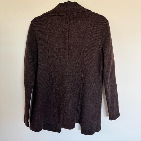 Sarah Spencer 100% Wool Knit Cardigan Size L - Picture 6 of 7